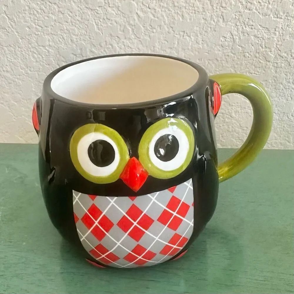 Harry and David owl coffee cup